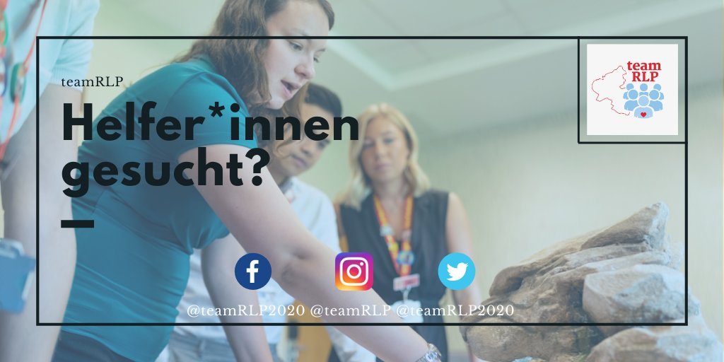 teamrlp2020's tweet photo. Ihr seid eine soziale Einrichtung, Hilfsorganisation, Gemeinde oder eingetragener Verein? Ihr plant Projekte um Menschen in der aktuellen Situation zu unterstützen?
Schaltet eine #Anzeige auf https://t.co/WjWmkPqLYv, der Plattform für ehrenamtliches Engagement in #Krisen in RLP. https://t.co/0oe4I0VcS6