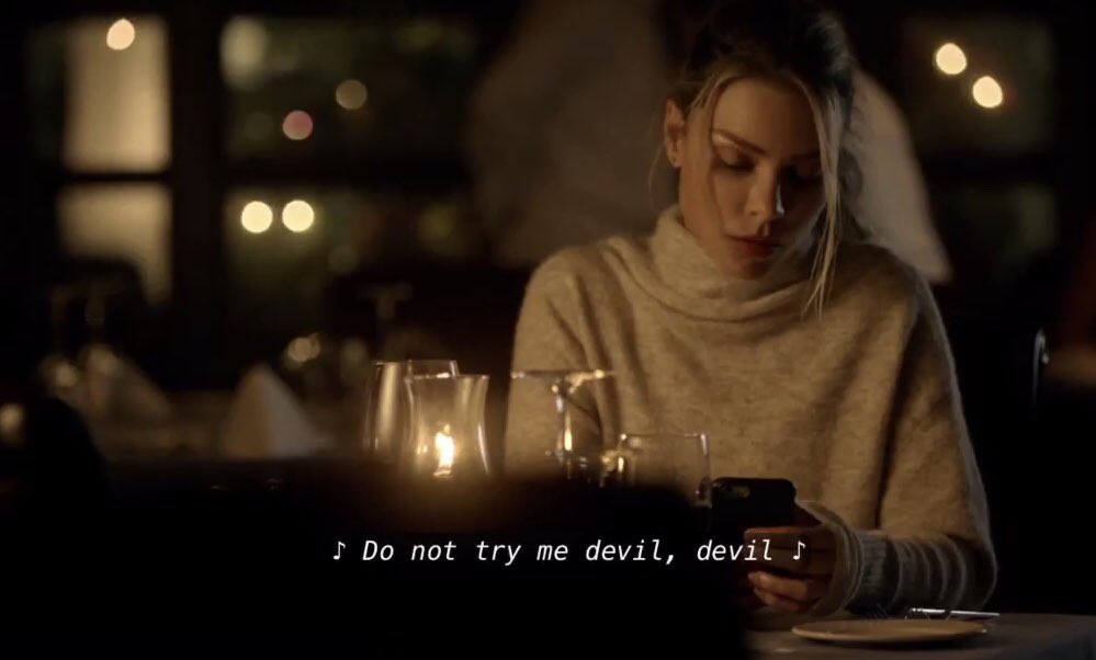Do not try me Devil, DevilCannot buy me Devil, Devil I see these lines as being from Chloe’s POV. By standing her up, Lucifer is trying her. Chloe is falling into the trap she insisted she would never fall into. Falling for Lucifer Morningstar, the egomaniacal narcissist