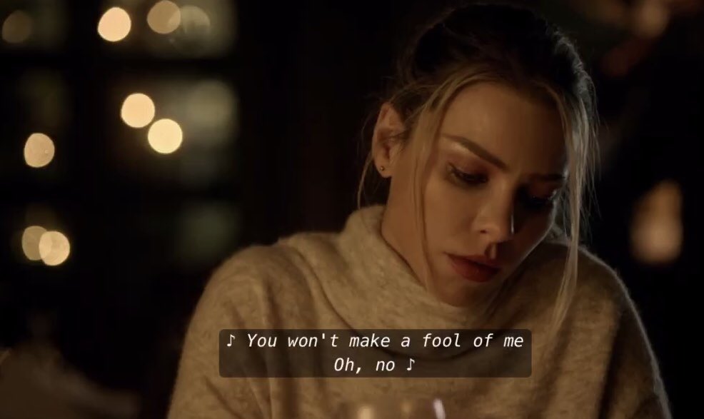You won’t make a fool of me Oh, noI see these lines from both characters POVsBy standing her up, Lucifer is proving he’s exactly the man Chloe thought he was and Chloe is kicking herself for believing he was anything different