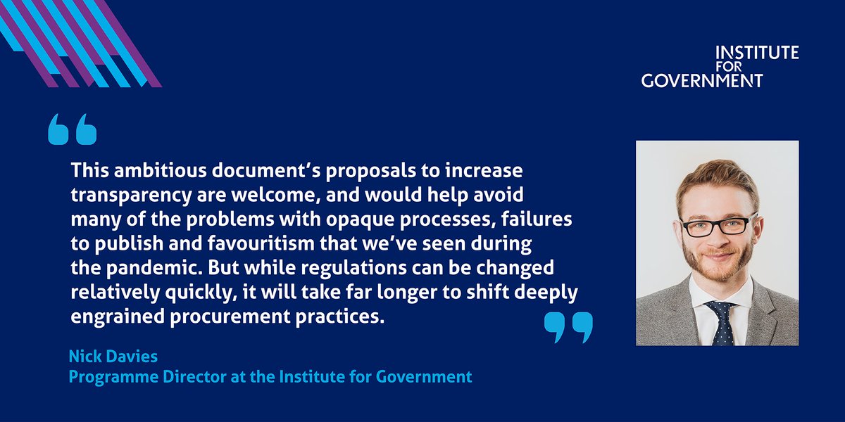 The govt has published its new procurement green paper, setting out proposals for post-Brexit procurement in the UK.A short thread with a few thoughts...