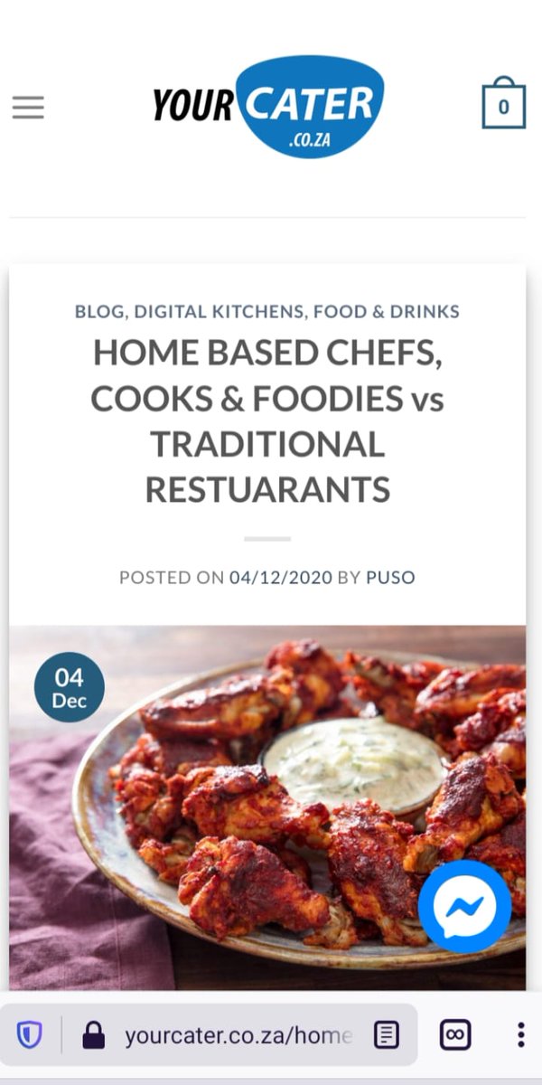 Home based Chefs, Cooks &amp; Foodies vs Traditional Restaurants.
yourcater.co.za/home-based-che…