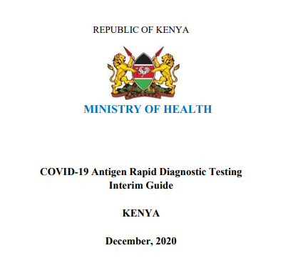 Amref_Kenya's tweet photo. GOK through the @MOH_Kenya has developed guidelines for #COVID19 Point of Care Antigen Rapid Diagnostic Testing. Plans currently underway to sensitize competent health personnel who will use the test kits in strict accordance w/ the guidelines. @EUinKenya @SpokespersonGoK https://t.co/SiXKPc4WGV