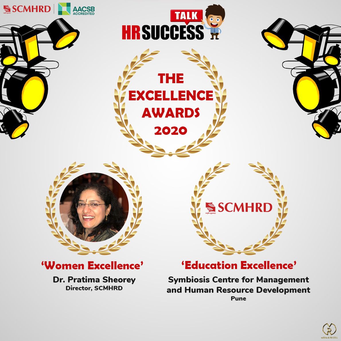 SCMHRDian's tweet photo. It is with immense pride that we announce that SCMHRD has been awarded in the Education Excellence category, and Dr. Pratima Sheorey, Director, SCMHRD, has won the accolade in the Women Excellence category of #TheExcellenceAwards granted by #HRSuccessTalk.
#SCMHRDxp https://t.co/9bBxRjBMYI
