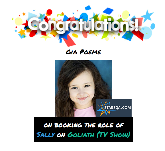 StarsQA's tweet photo. #starsQA

@GiaPoeme BOOKED IT!

https://t.co/6Y2z2SeKPe

#Goliath https://t.co/5k3FwKw5XZ