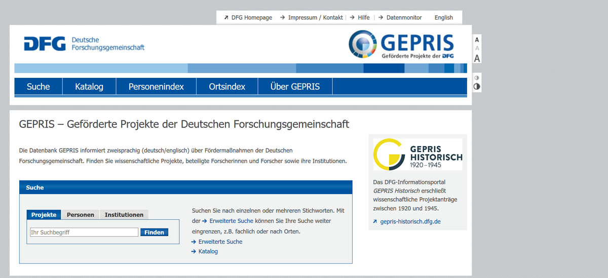 fdmincoop's tweet photo. Im #RDMO-Kontext bin ich wieder hier: #GEPRIS – Geförderte Projekte der Deutschen Forschungsgemeinschaft #DFG #FDM #Forschungsdatenmanagement https://t.co/6g9C9f4AsI