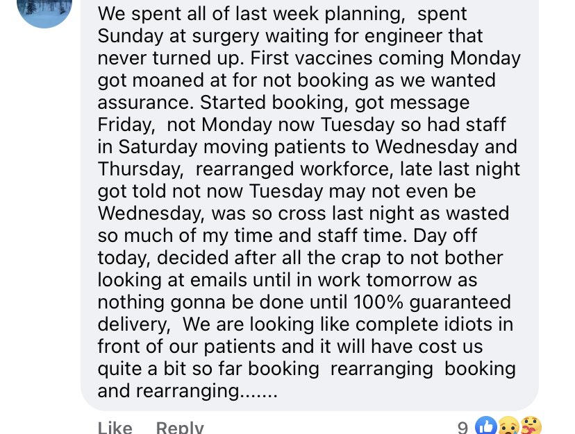 gji1964's tweet photo. ⁦@NikkiKF⁩ ⁦@BMA_GP⁩ ⁦@DHSCmedia⁩ this is the story being repeated across the country. Poor planning is leading to resentment, anger and loss of goodwill. Realise a big project but get ducks in row first! Media success will rapidly become media disaster🤬 https://t.co/sLaFCjWpAo