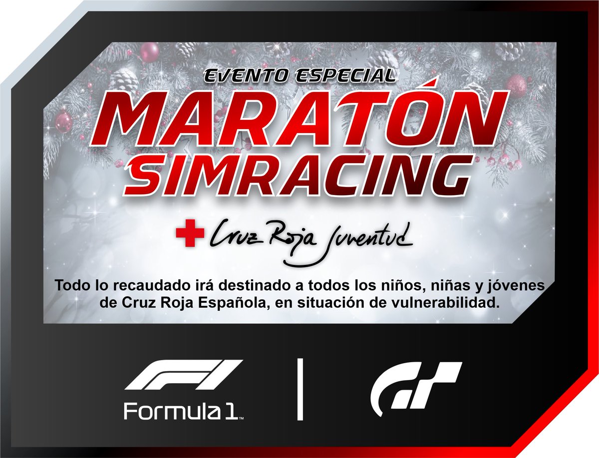 Nos vemos el 26 de diciembre en la #MARATONSIMRACING últimos días de inscripción al evento forms.gle/UbZWkGqtDLiR7W… drive.google.com/file/d/1fYRyx2… participa y colabora en este acto solidario