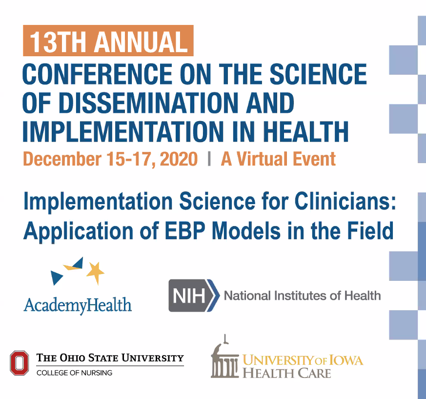 So excited to be "at" the  @NIH and  @AcademyHealth 13th Annual Conference on the Science of Dissemination and Implementation in Health. Looking forward to a great three days. Will be sure to share  #PICUQI tips as I learn more. Please follow along!