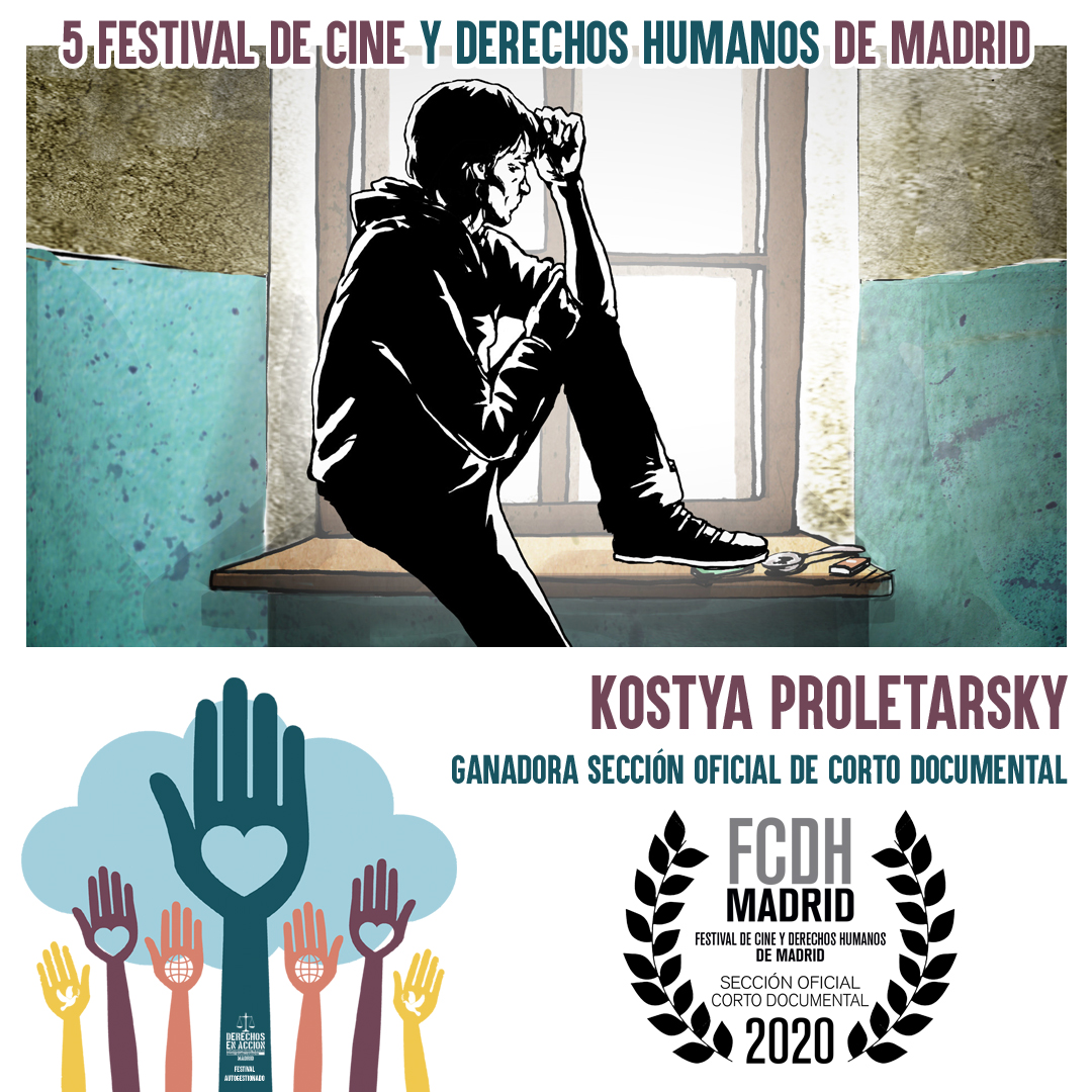 AFEW_Int's tweet photo. GREAT!
The animated documentary film “Kostya Proletarsky” won best short documentary award at the Madrid Film and Human Rights festival 2020!
Congratulations @RRFdrugreporter !
The film was supported by AFEW International.
#AFEWTowardsChanges https://t.co/Zwfsssx9JS