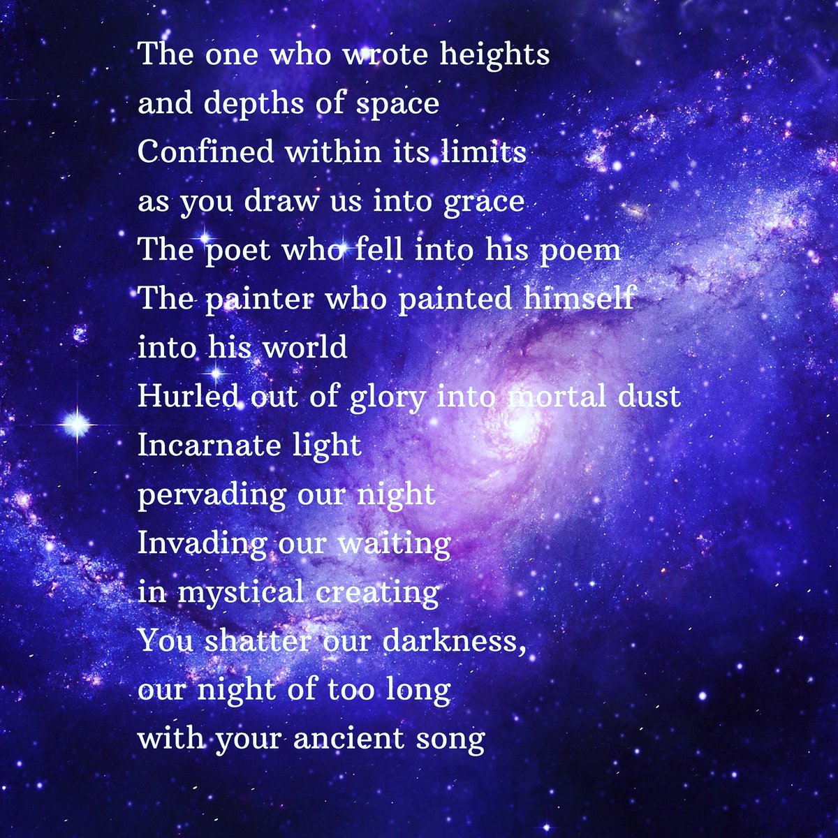 LizCarterWriter's tweet photo. #adventpoetry #waitinginexpectation #imageoftheinvisible https://t.co/QJrrE8ngB3