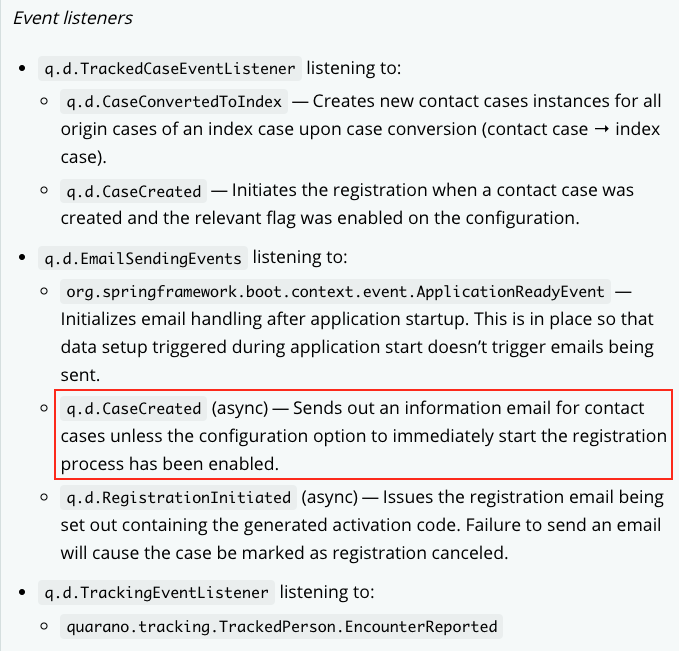 springmodulith's tweet photo. Improved event listener documentation coming in #Moduliths 1.1: Javadoc of event listeners pulled into docs, async listeners reported explicitly. https://t.co/7Q6k7tUC8X