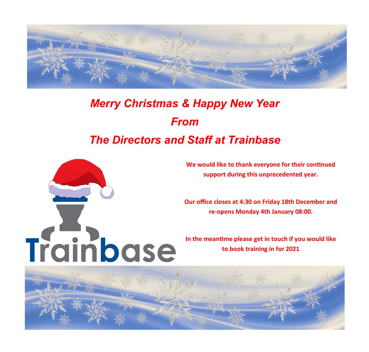 If you'd like to plan ahead for your 2021 training, then please get in touch with a member of our team on 01670 530 704 to discuss 

@NPORS1 #cpcs #npors #sitesafety #construction #groundworks #streetworks #nrswa