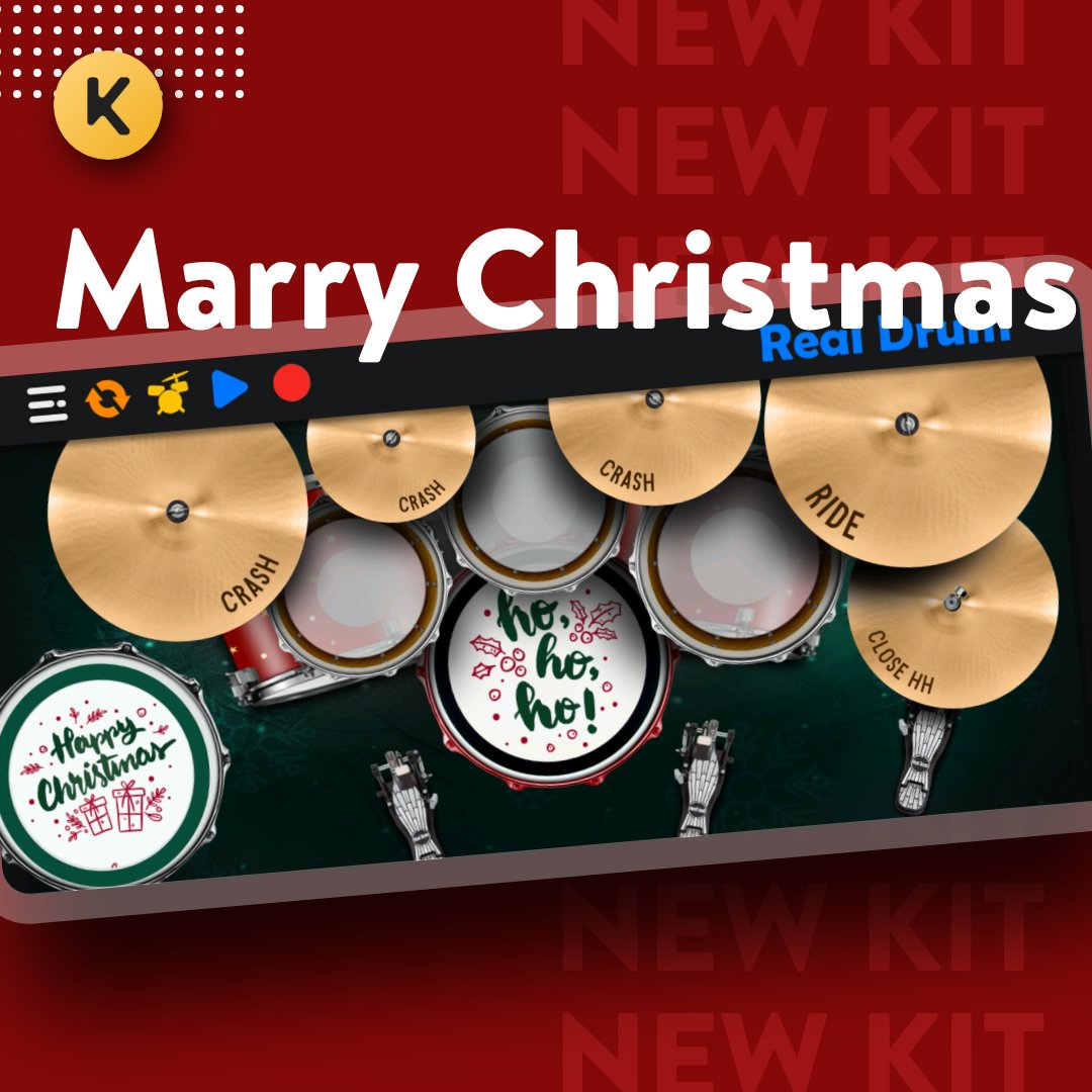 kolbapps's tweet photo. 🤜 Next friday! New kit Christmas!🎄

#kolbapps #realdrum #merrychristmas #feliznatal #natal #drum #realdrummalaysia #time  #realdrumindonesia  #drumer #percussion #drummersindonesia  #realdrumbrasil #realdrumthailand #realdrumcamboja https://t.co/h9FDualCeK