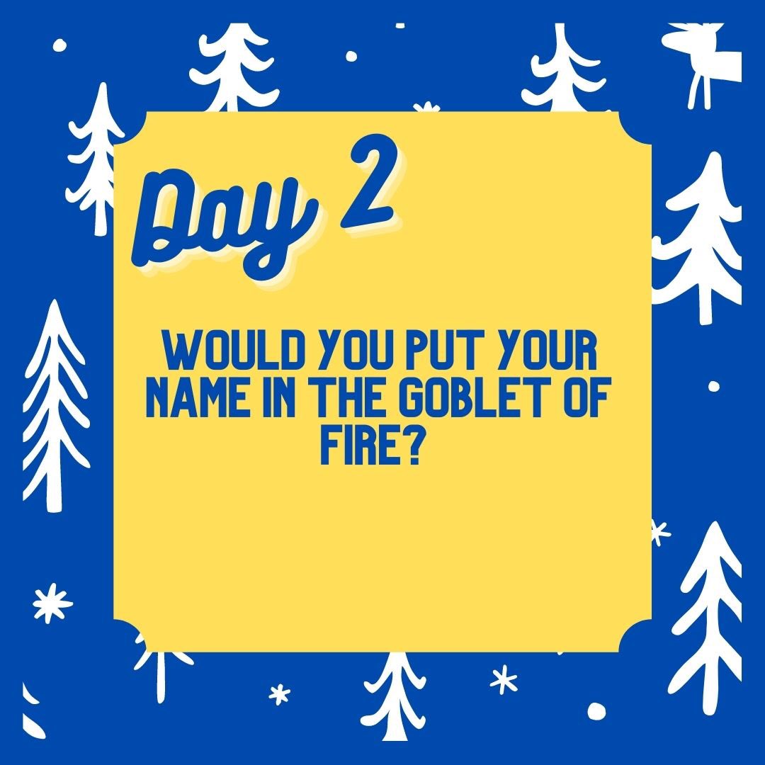 WizardStudies's tweet image. Day 2! Would you do it?
.
.
Originally, Audrey and Katie both said they would (but Katie would hope she wasn’t actually chosen).