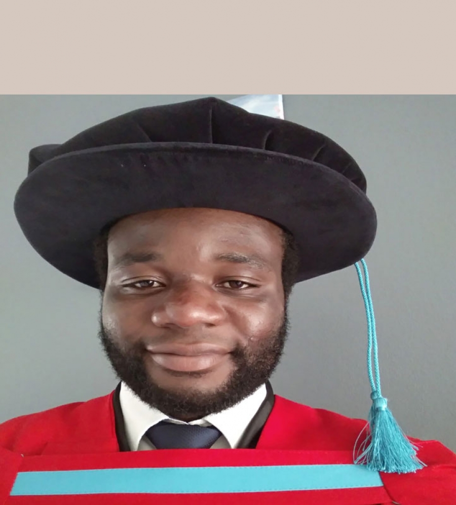 CPUT's tweet photo. DREAMS COMING TRUE: Dr Wasiu Afolabi will be the only candidate to be awarded his PhD in Chemistry in the Faculty of Applied Sciences during this year’s summer graduation.
Read the full story here https://t.co/OllrkQRYlm
#CPUTSMARTGrad2020 https://t.co/NZ5qN6kl79