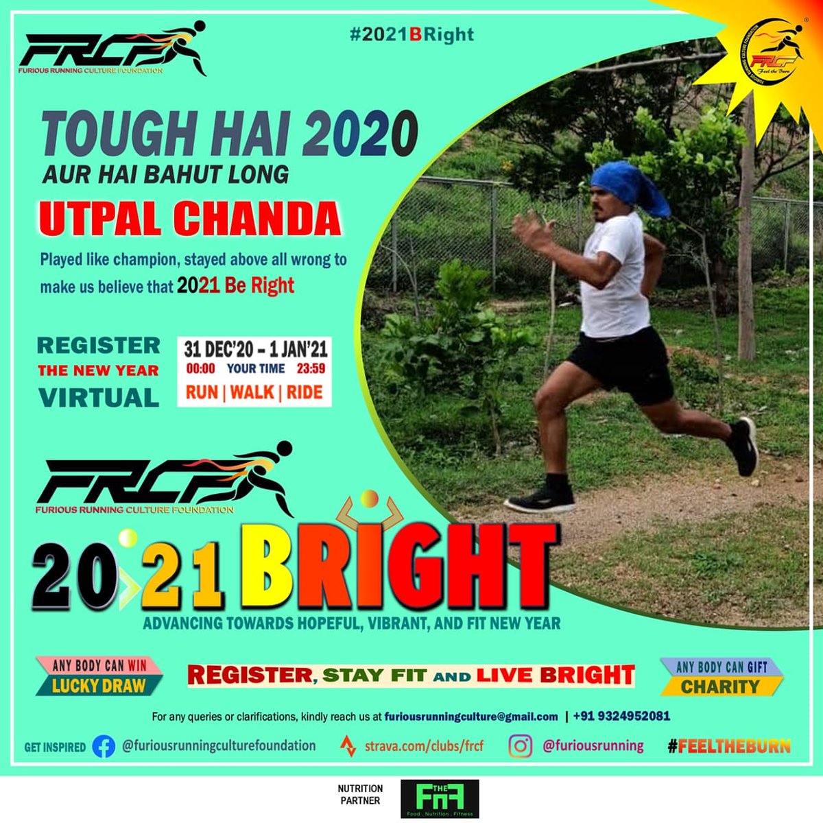 utpal_momo's tweet photo. Glad 2 be part of a fitness event on the start of most awaited year i.e 2021 with hopes of it to be BRIGHT. Do register and give a bright start to your 2021.
Registration link : https://t.co/e2LnW1L9ec
@FitBharat @KirenRijiju @muglikar_ @TajinderBagga @IndiaSports @adidasrunning https://t.co/SccG8xZk6Z