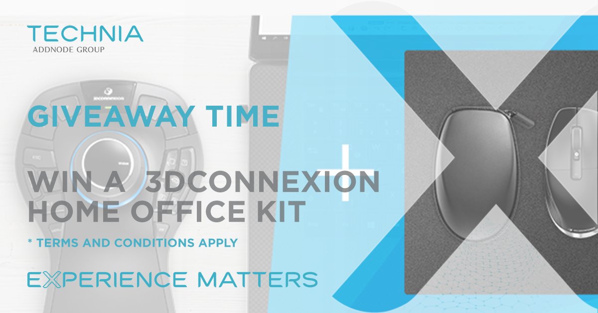 There is still time to enter our 3Dconnexion giveaway which closes this Friday!

Enter here: hubs.la/H0CDfym0

#TECHNIA #3DConnexion #engineering #CAD