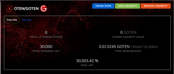 OTENfinance's tweet photo. 🚀🚀🚀 $OTEN - $GOTEN POOL IS  NOW OPEN 🚀🚀🚀 https://t.co/tNUuCTeFlM