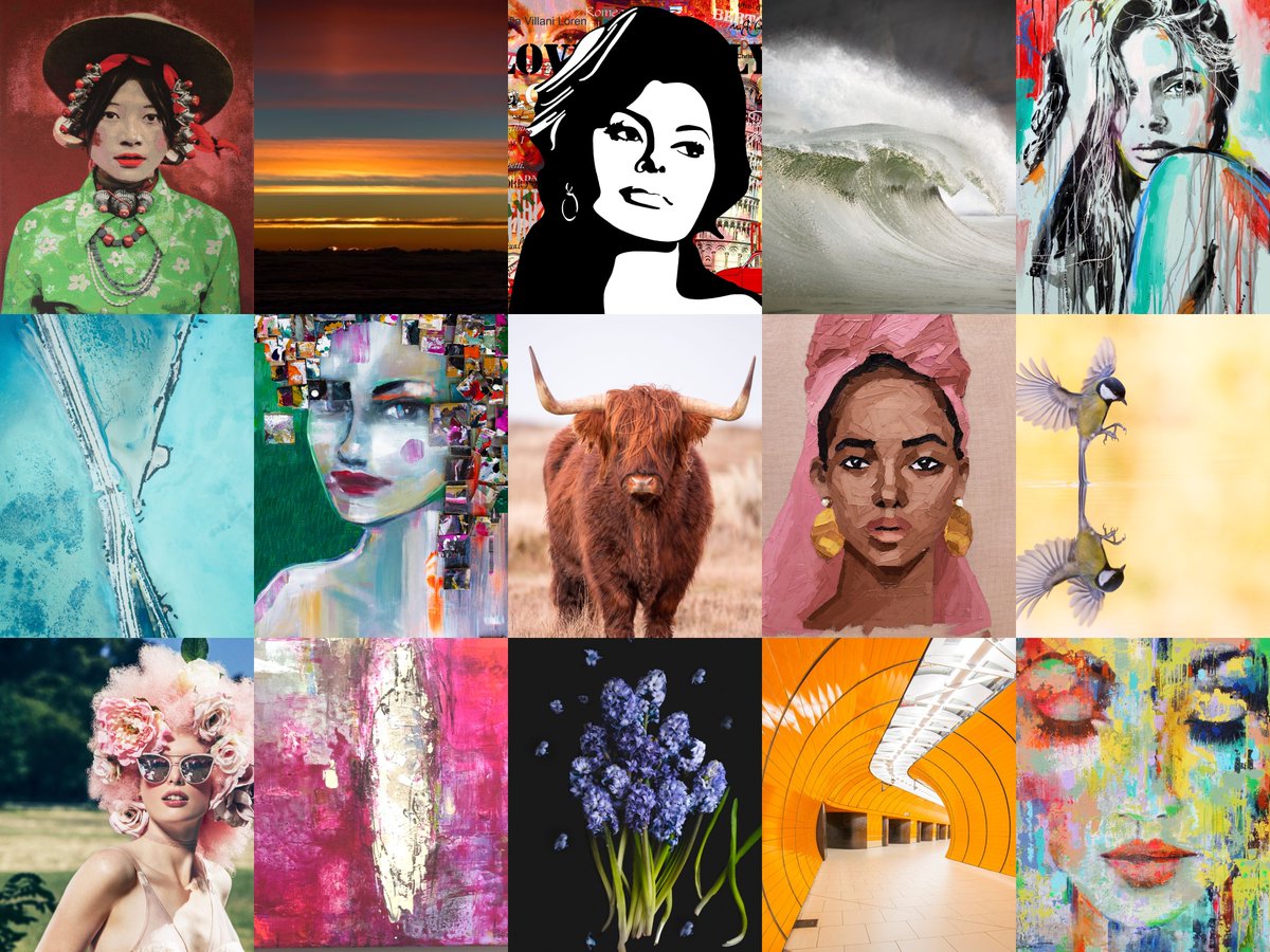 ArtPictures10's tweet photo. In these dark and challenging times we felt the need to bring you some colorful art! We also offer a free photo book of your choice with every purchase within the coming five weeks! Fill your home(office) with beautiful art, it will absolutely brighten up your mood. 😘 https://t.co/ez3U53TZsW