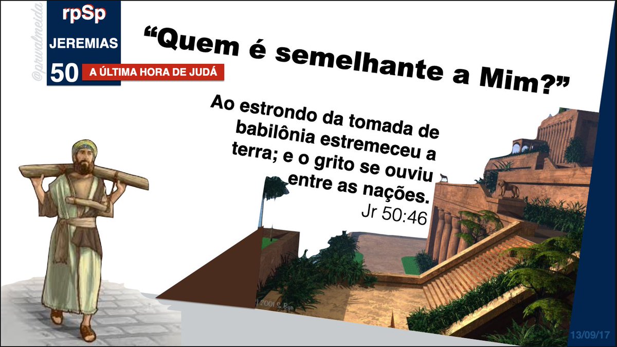 prwalmeida's tweet photo. #Jr50| #rpSp - Eis que, como sobe o leãozinho da floresta jordânica contra o rebanho em pasto verde, assim, num momento, arrojá-la-ei dali e lá estabelecerei a quem eu escolher. Pois quem é semelhante a mim? Quem me pedirá contas? E quem é o pastor que me poderá resistir?Jr 50:44 https://t.co/s7jnzJOHpA