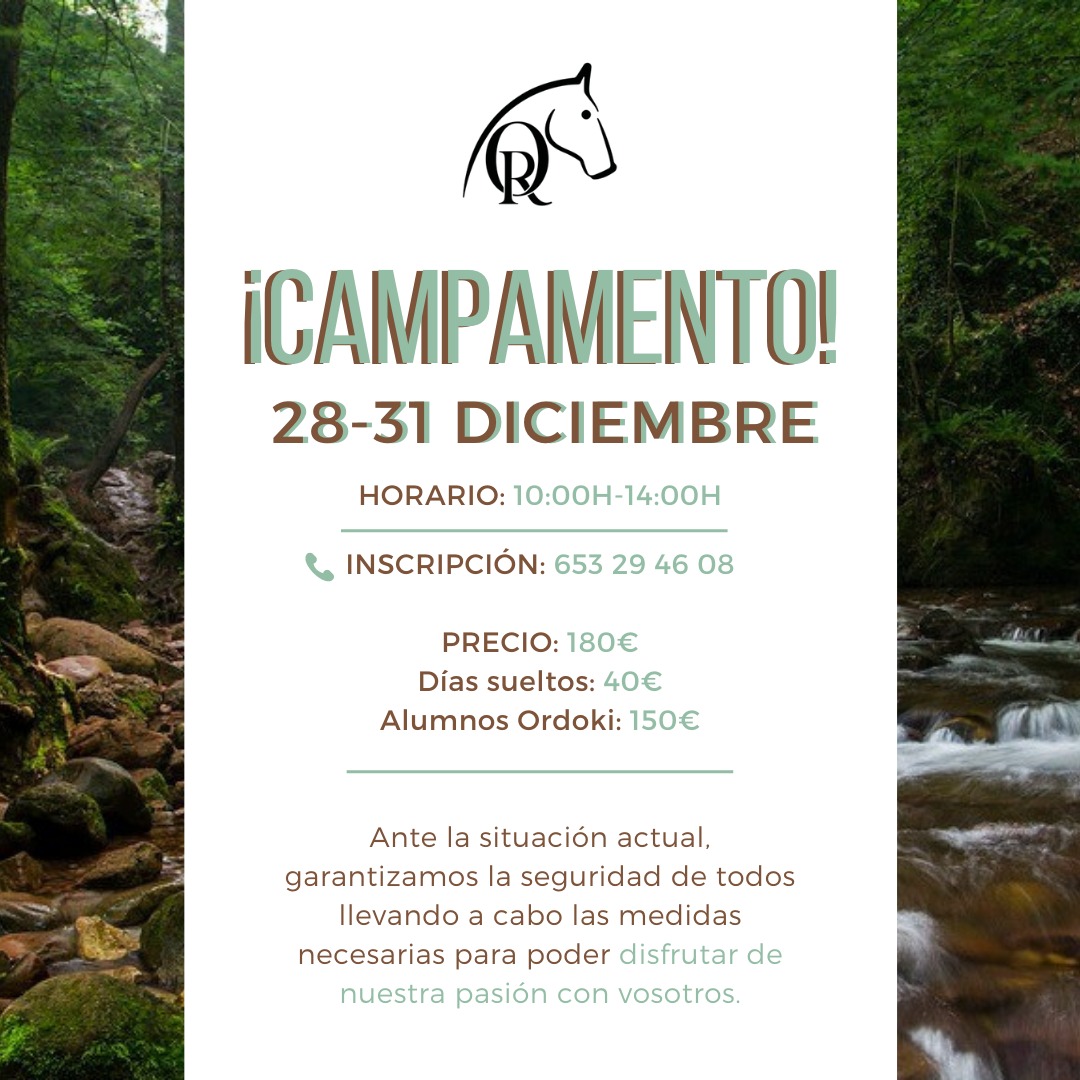🌳¿Te gusta montar a caballo? 🐴🐎 Estas #Navidades  # Campamento #hípica #Ordoki #Arizkun #Baztan <a href="/Baztan_Bidasoa/">Baztan Bidasoa Turismo</a> 28-30 de diciembre. 
+ info e inscripciones 
📞📞 653 29 46 08
Zaldiz ibiltzeko kanpalekuak! Ordoki Zalditegia! #Arizkun #Baztan 
baztan-bidasoa.com/que-hacer/serv…