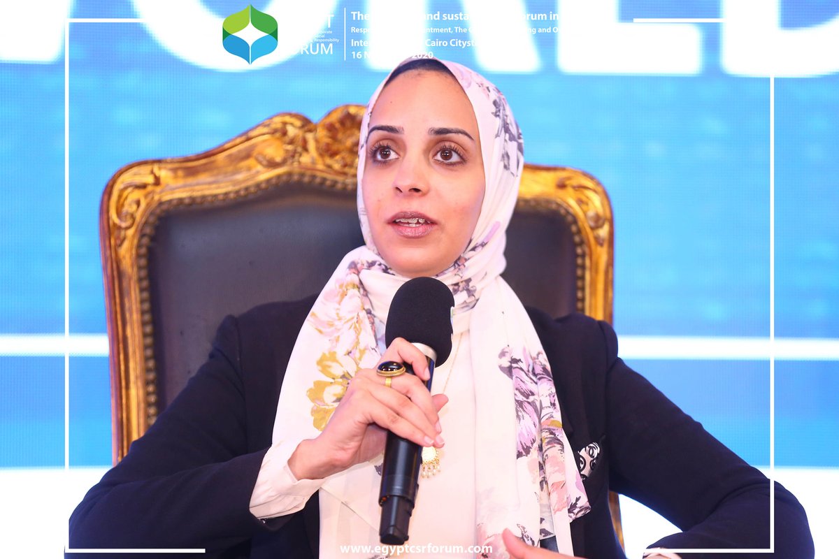 EgyptCsrForum's tweet photo. We would like to thank our speaker  Ms. Hagar Gamil, Radio Presenter at Shaaby Fm- 95 FM. for her inspiring talk  about  The best practices and efforts of the private sector in facing Covid-19 pandemic
#CSREgypt
#EgyptCSRForum
#CSRArabia
#CSR
#Sustainability
#2030_Agenda https://t.co/7wJVVKYvw4