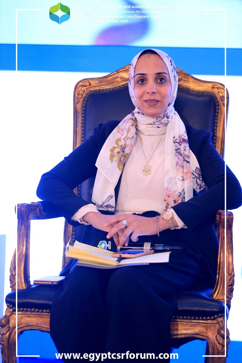 EgyptCsrForum's tweet photo. We would like to thank our speaker  Ms. Hagar Gamil, Radio Presenter at Shaaby Fm- 95 FM. for her inspiring talk  about  The best practices and efforts of the private sector in facing Covid-19 pandemic
#CSREgypt
#EgyptCSRForum
#CSRArabia
#CSR
#Sustainability
#2030_Agenda https://t.co/7wJVVKYvw4