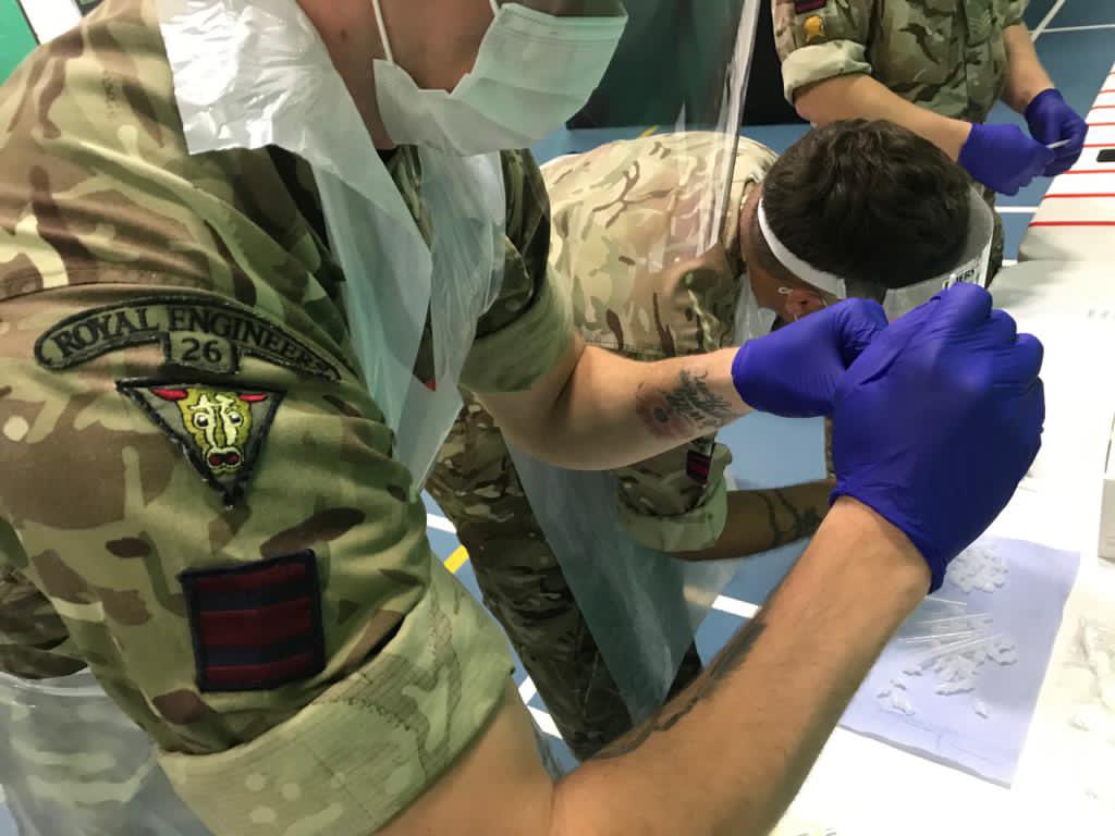 26 Field Squadron conducted over 7000 Covid 19 Tests, across 35 sites over 5 weeks as part of Op WINTER PREPAREDNESS. A great effort by all the members of the Squadron involved. 

@32EngrRegt 
@Kinloss_Bks 
@YORKS_REGT 

#COVID19 #GotTested #ProudSapper #ArmyConfidence