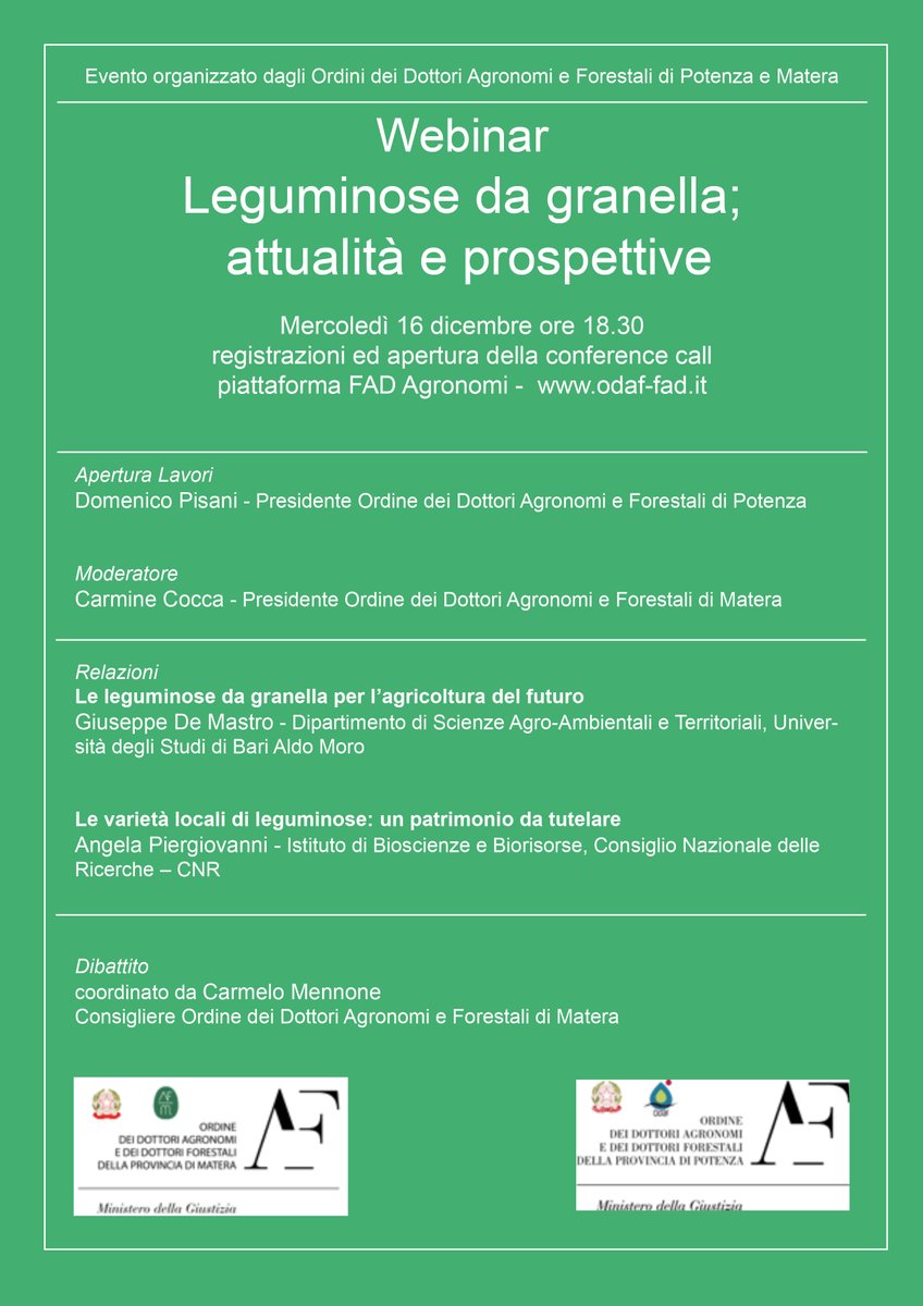 AFMatera's tweet photo. Importante webinar su leguminose da granella domani su https://t.co/rGTmy6ESJy - accreditamento obbligatorio @CarmineCoccaMT @agroforpz @rivistaecolab @_conaf @SabrinaDiamant7 https://t.co/hiuoB4pfmH