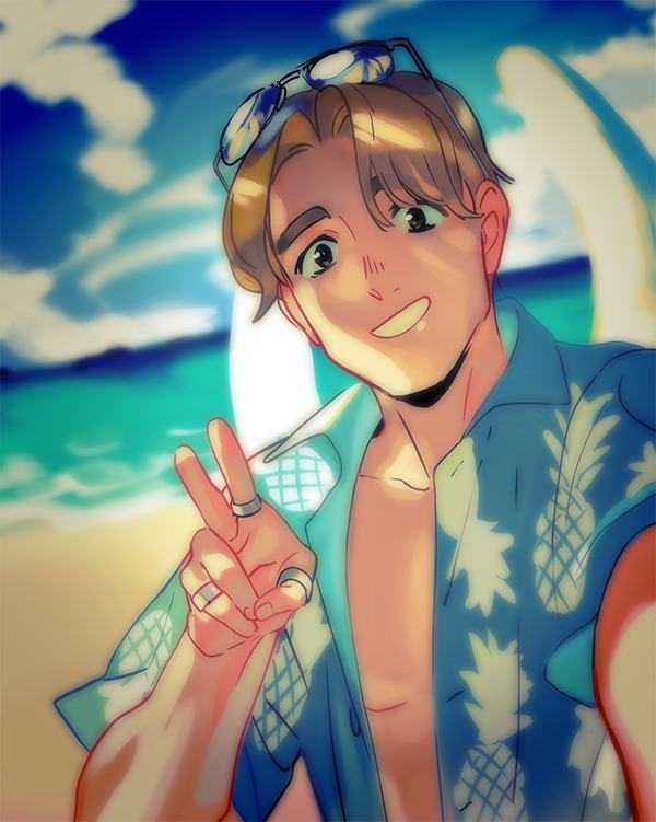 the last picture above was when I sent Teo on a vacation and it turned out Bernard was sabotaging all of Teo's cheesy tourist photos (2 and 3 by @tsulala ????) 