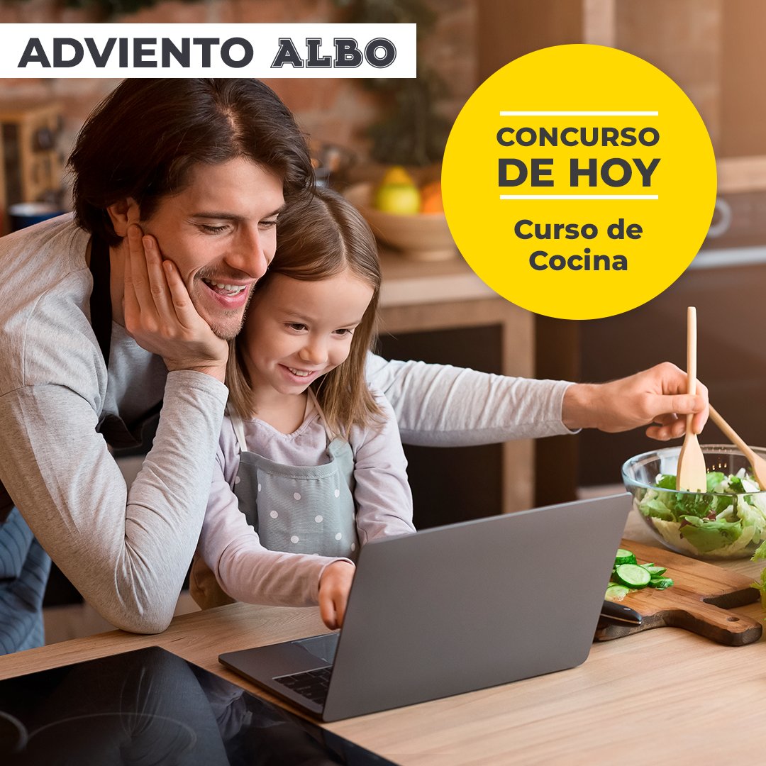 ¡SEMANA DE ADVIENTO! ​

​Nuevo día y nuevo premio, ¿te apuntas? ¡Hoy sorteamos un curso de cocina para que perfecciones tu técnica culinaria! 🍲​

 Prueba suerte completando tus datos en el enlace.🍀​
👉 ​pr.easypromosapp.com/p/908836
#AdvientoALBO