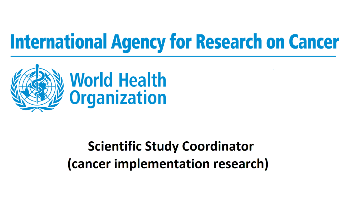 Temporary position in the IARC PRI group on implementation research to accelerate #cervical #cancer elimination by studying barriers &amp; facilitators to implement #cxca screening under #HPV-and-treat schemes in areas with limited or difficult access to care careers.who.int/careersection/…