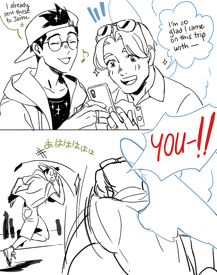 the last picture above was when I sent Teo on a vacation and it turned out Bernard was sabotaging all of Teo's cheesy tourist photos (2 and 3 by @tsulala ????) 