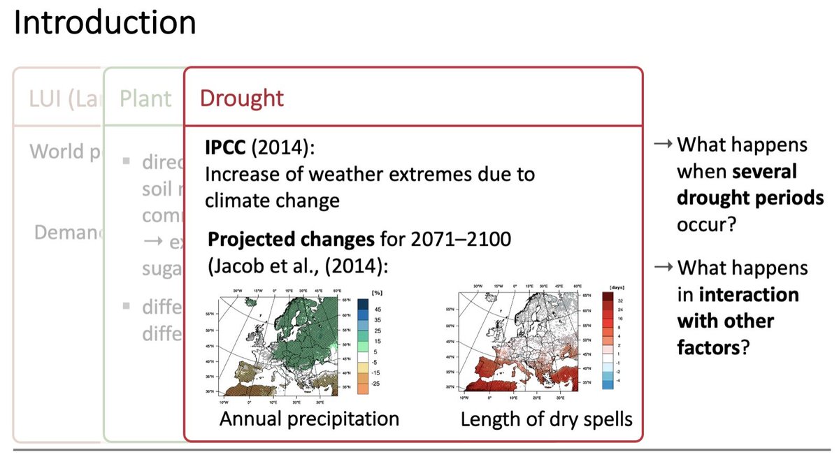 SoilEcolUoM's tweet photo. #BES2020 talk by @mue_laura about her Masters Thesis studies that can be watched as a follow-up on the talk by @cordero_ire:
What happens, if #drought comes into play?

Interactive effects of plants and land use intensity on the stability of soil microbial functioning to drought https://t.co/UI3G5oskd2