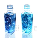 四季× 瓶。ハーバリウムのイラストがとっても素敵。