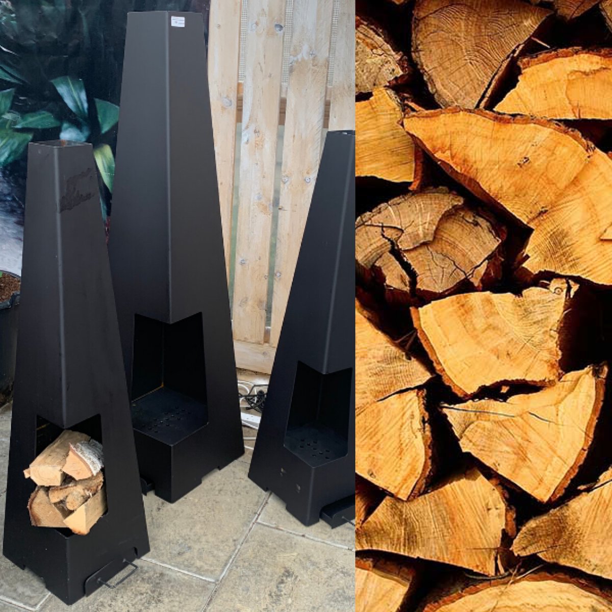 Extend the outdoor room experience well into these cooler evenings with our modern chiminea, a great option for smaller urban patios or balconies. Team up with kiln dried hard wood logs for the perfect cosy outdoor space. 
thegardenhouse.ie/product/shop/g…
#Outdoorheat #Thegardenhouse