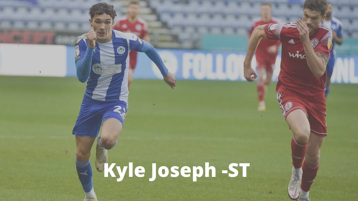 Kyle Joseph2020/21 Stats:AppsGoal% Succ. Dribbles per game. AVG RatingHis willingness to chase things down and tidy footwork has caused defenders problem this season The young ST that came through the Wigan Academy is one to watch in the near future  https://twitter.com/jaywhittle6/status/1337854105864318983