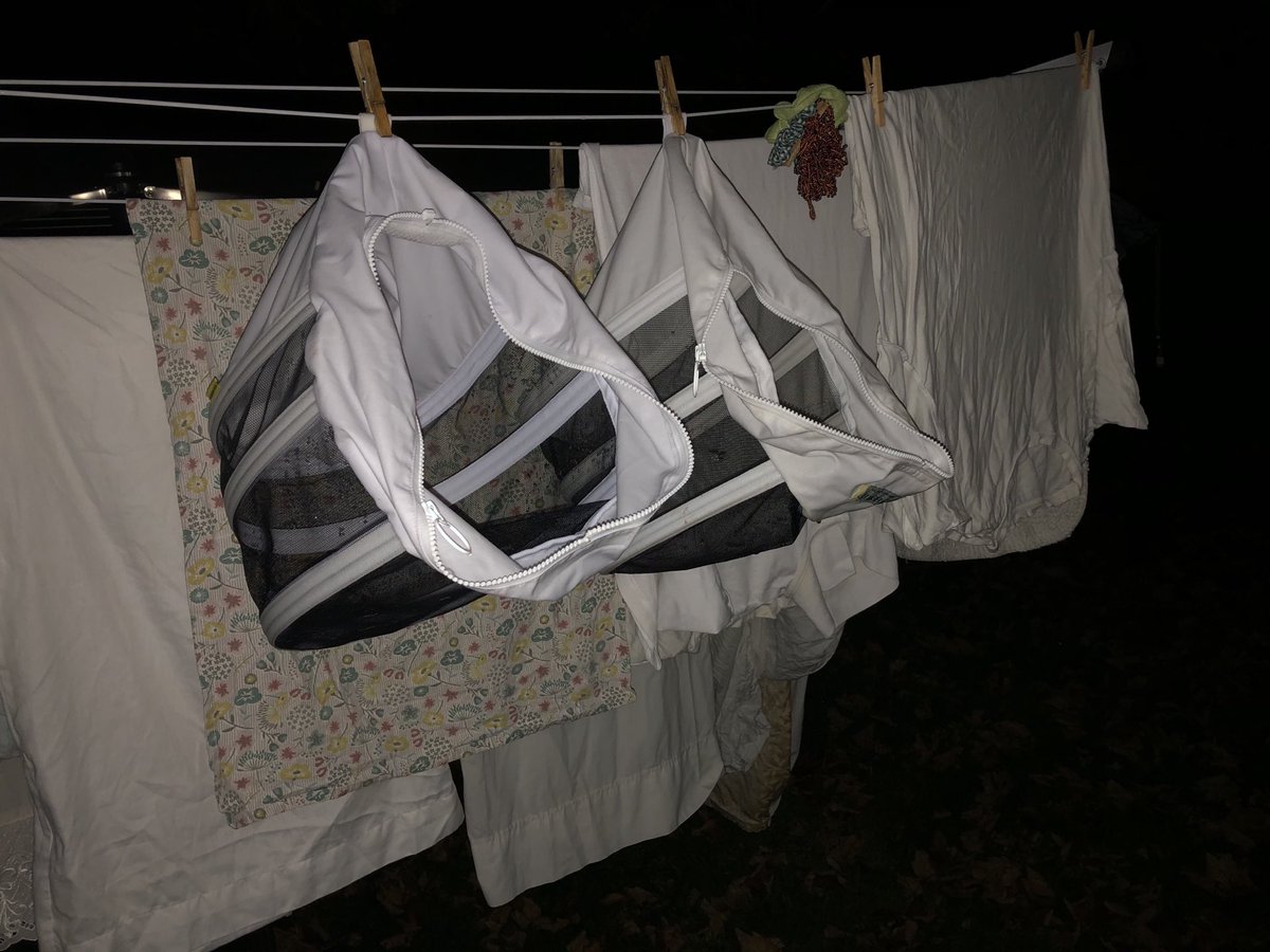 B_J_Sherriff's tweet photo. Hand washed hoods hanging on the line!
#bjsherriff.com https://t.co/3SLcg3u8PA