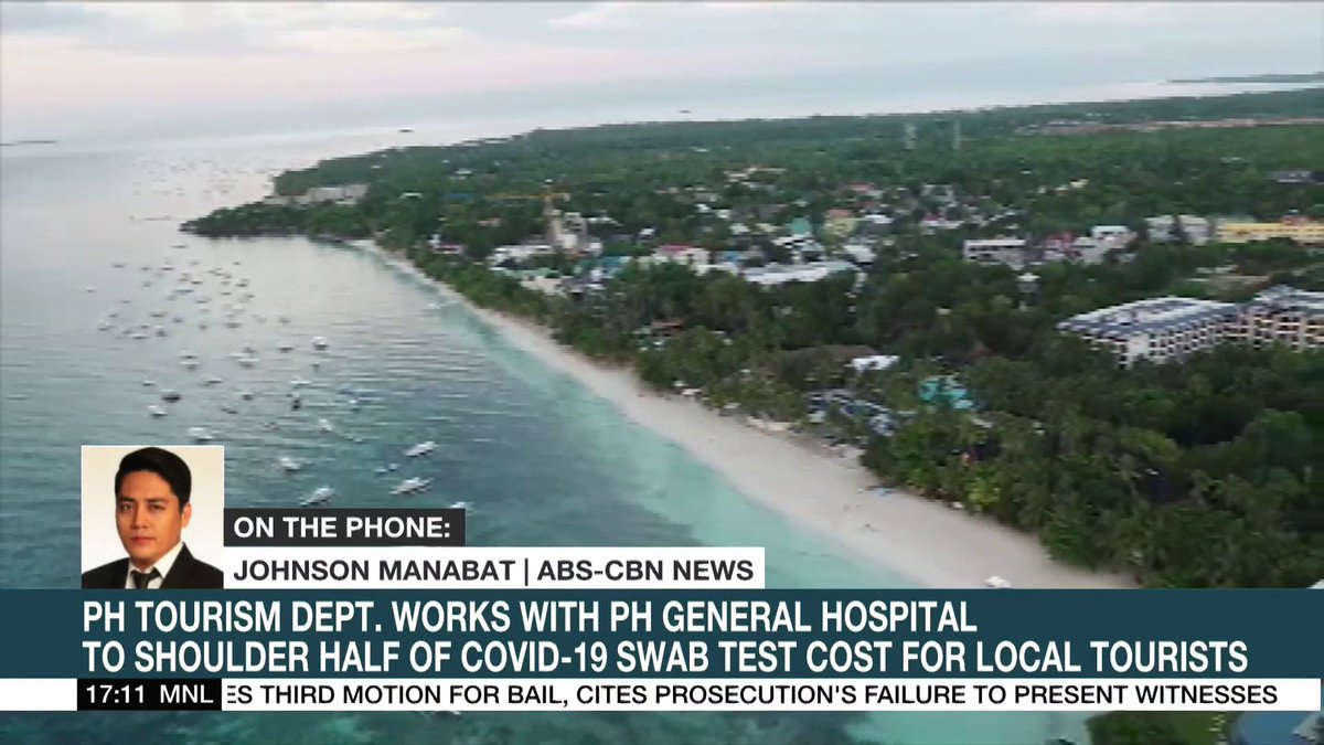 ANCALERTS's tweet photo. @donronX @dnicedinsay ON THE PHONE: @JohnsonManabat gives updates on the Tourism department's plan to work with PH General Hospital to shoulder half of COVID-19 swab test cost for local tourists. https://t.co/Ql70kbfSM2