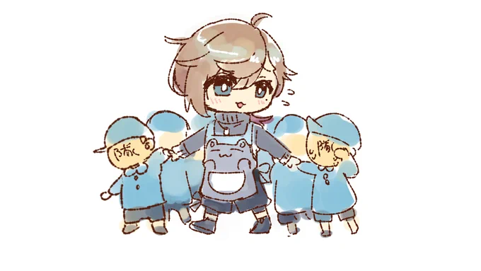 #かな絵 夜泣きする隊をあやす叶くん すき 