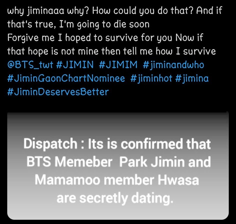 coxo3o7s's tweet photo. Wtf...Musr be suppperr drunk! Wth! Aksjsjs...Don't type anything when u are msd drunk plz...ughhh..Hwasa with JIMIN!?!!?!? Wth..😑😑😑😑
#JiminDeservesBetter #JIMIN #jiminandwho #WeLoveYouJimin https://t.co/p4v3HoCRz6