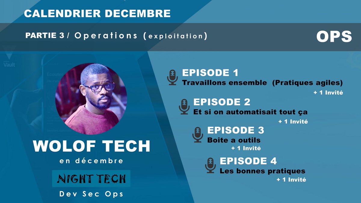 woloftech's tweet image. Hello les amis
Voici le programme de décembre sur woloftech 
Chaque soir on recevra un invité avec qui nous échangerons sur un thème 

🌃C’est le #nighttech 

🔥inscrivez-vous sur le newsletter &amp;amp; abonnez-vous sur le podcast 

bit.ly/37Xj2zX

🇸🇳🚀🚀