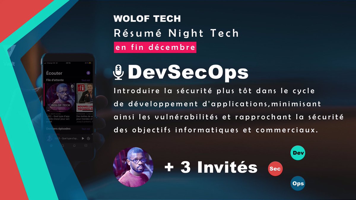 woloftech's tweet image. Hello les amis
Voici le programme de décembre sur woloftech 
Chaque soir on recevra un invité avec qui nous échangerons sur un thème 

🌃C’est le #nighttech 

🔥inscrivez-vous sur le newsletter &amp;amp; abonnez-vous sur le podcast 

bit.ly/37Xj2zX

🇸🇳🚀🚀
