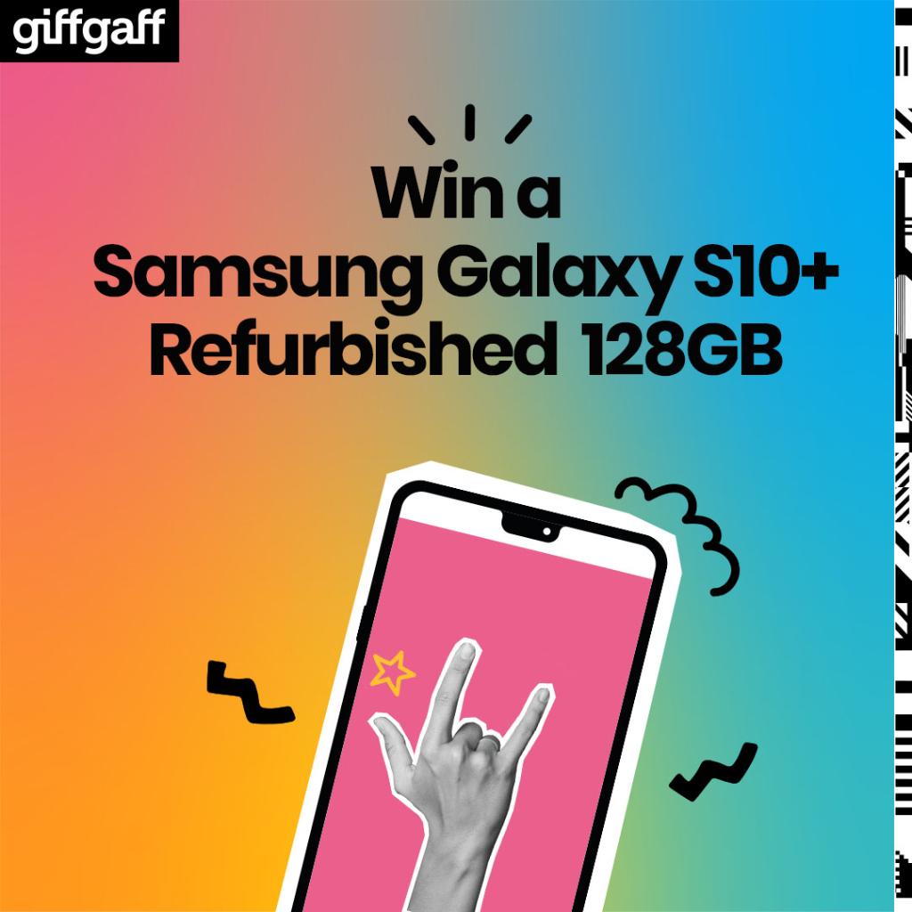 giffgaff's tweet image. To be in with a chance of winning of a refurbished Samsung Galaxy S10+, reply to this tweet with a festive GIF and include the hashtag #giffgaffmas in your reply. 

We'll be picking the winner at random on Thursday 17th December 2020. Terms apply. giffgaff.com/terms/promotio…