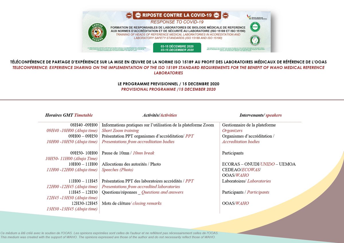 wacqip's tweet photo. #HappeninhNow! #ECORAS workshop: Presentation of the accreditation bodies, pillars of @ecowas_cedeao ECORAS. Mr. Mustapha KUMAH, DG of #GhaNAS, is in the process of presenting its structure. It will be after the turn of @NiNAS (Nigeria) and @SOAC (@UEMOA_Officiel  countries). https://t.co/5mgVlSNnM2