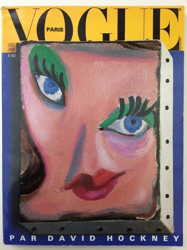 ekiverin's tweet photo. Tired: David Hockney’s The New Yorker cover 2020
Wired: David Hockney’s Vogue Paris cover 1985
Inspired: David Hockney’s The Sun logo design 2017 https://t.co/daqE99FVNC
