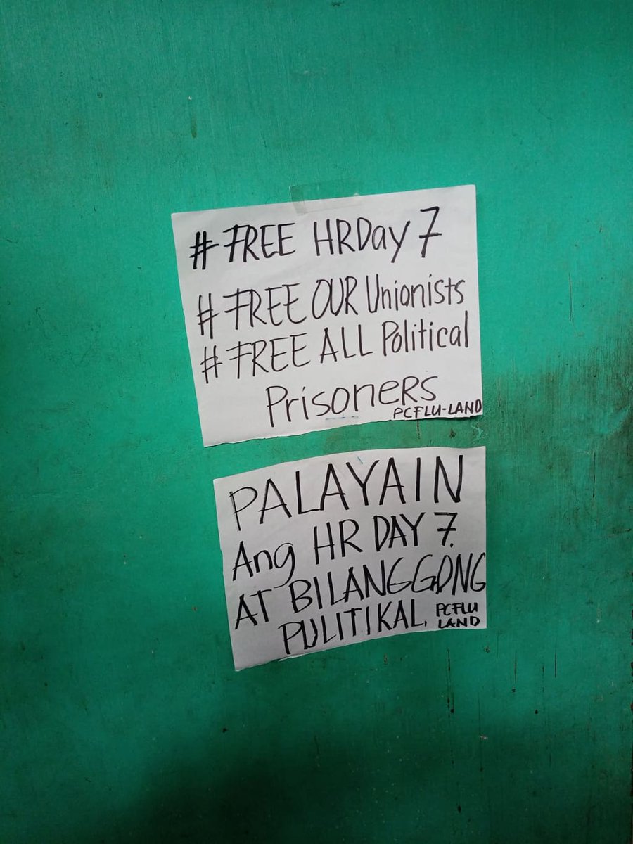 Pakikiisa mula sa Pambato Cargo Forwarder Labor Union - LAND - KMU #FreeHRDay7 #FreeOurUnionists #FreeAllPoliticalPrisoners