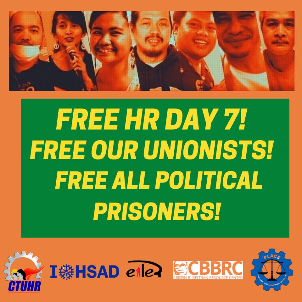 Pakikiisa mula sa K4! Magkaisa’t kumilos! Ipagtanggol ang ating mga karapatan! #FreeHRDay7 #FreeOurUnionists #FreeAllPoliticalPrisoners