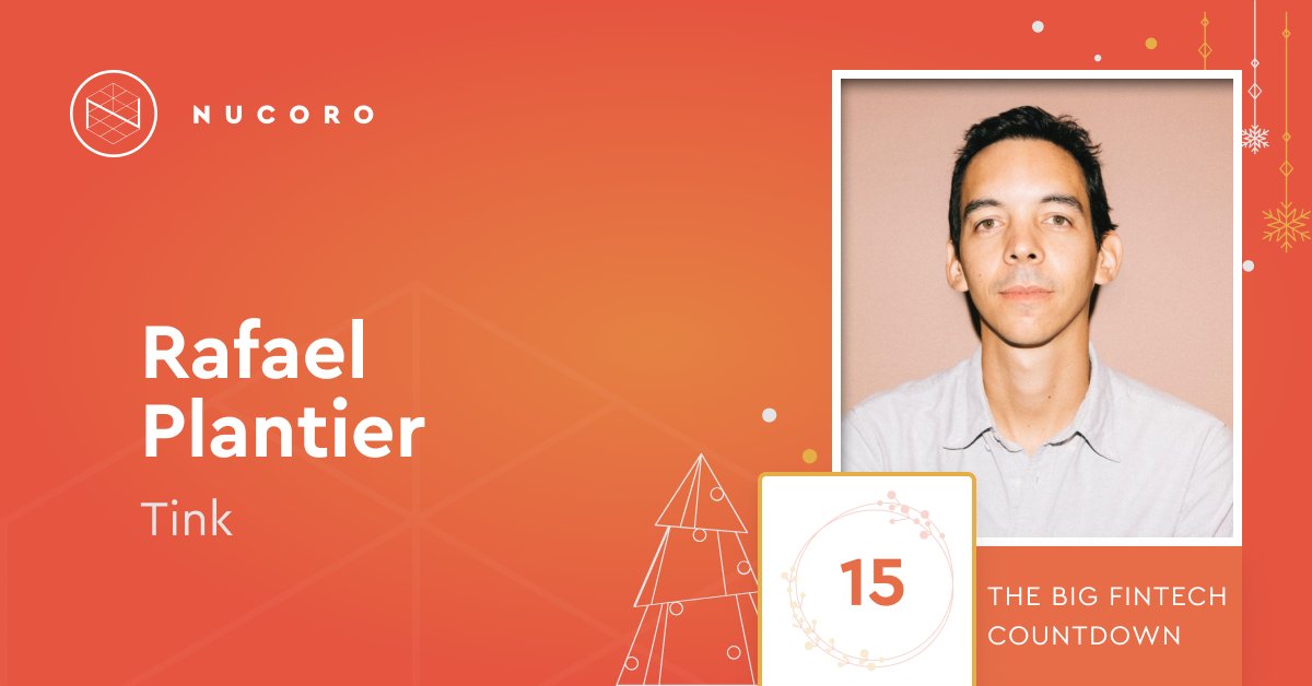 nucoroteam's tweet photo. We’re nearly half way through December!

Next up is Rafael Plantier, Country Manager at @Tink, who believes that the financial services industry must continue to make sure that digital is not just a pixelated smokescreen.

https://t.co/rKgOY00nnt

#nucorocountdown https://t.co/62PwZffAjp