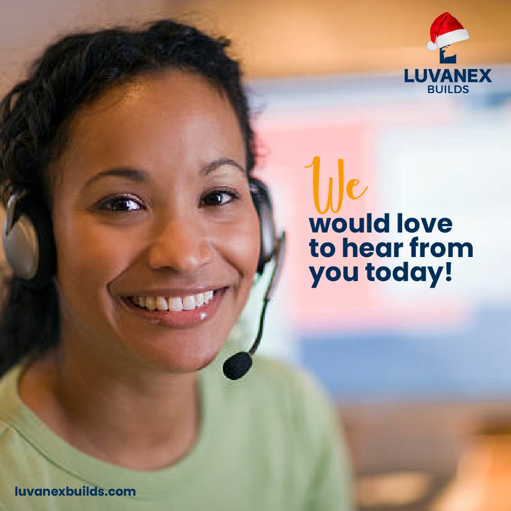 LuvanexBuilds's tweet photo. It's Christmas season and hearing from you gives us pleasure. Let's have your questions and enquiries in the comment section.
Call +2348166203701 or visit https://t.co/vmXFbN2jYN
#LuvanexBuilds #TalkToUsTuesday https://t.co/qDIkK52nCf